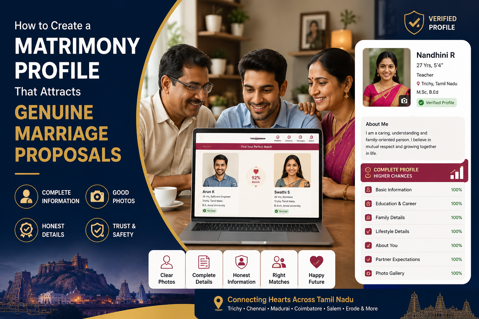 How to Create a Matrimony Profile That Attracts Genuine Marriage Proposals