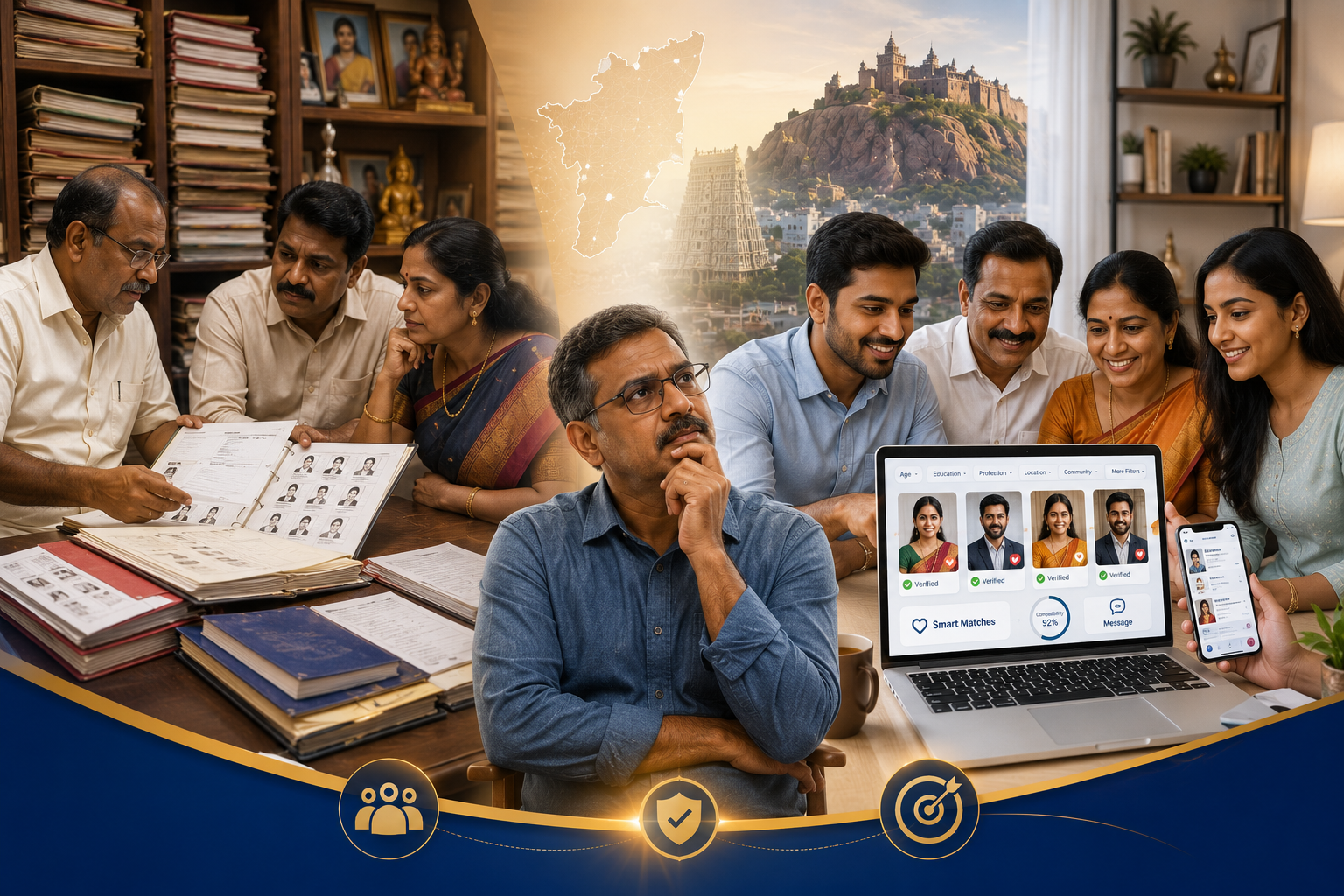 Why More Tamil Nadu Parents Are Choosing Online Matrimony Over Traditional Marriage Brokers